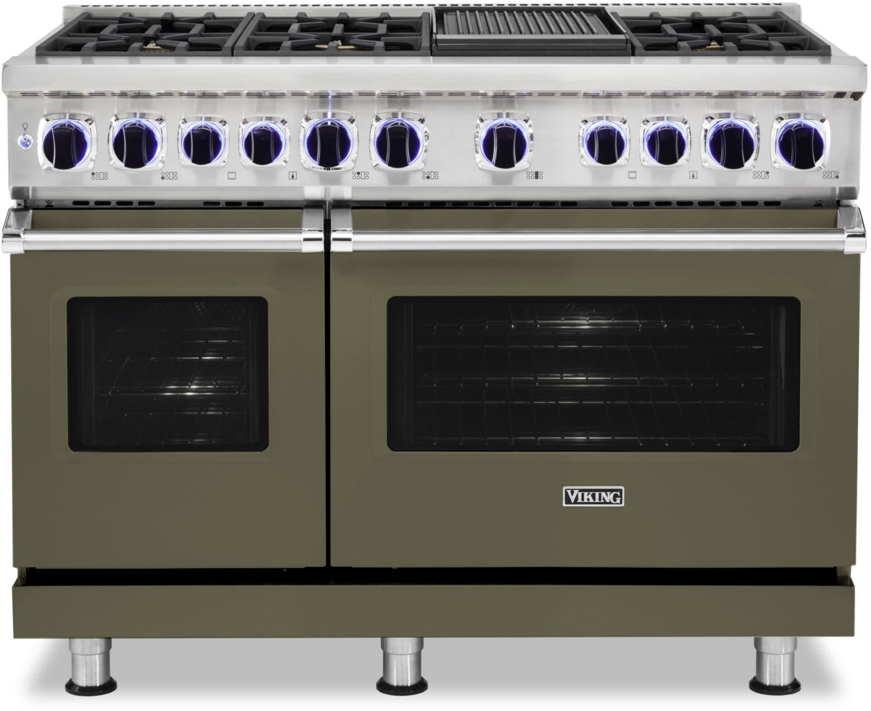 Viking VDR74826GMA 48 Inch Freestanding Dual Fuel Range with 6 Sealed...