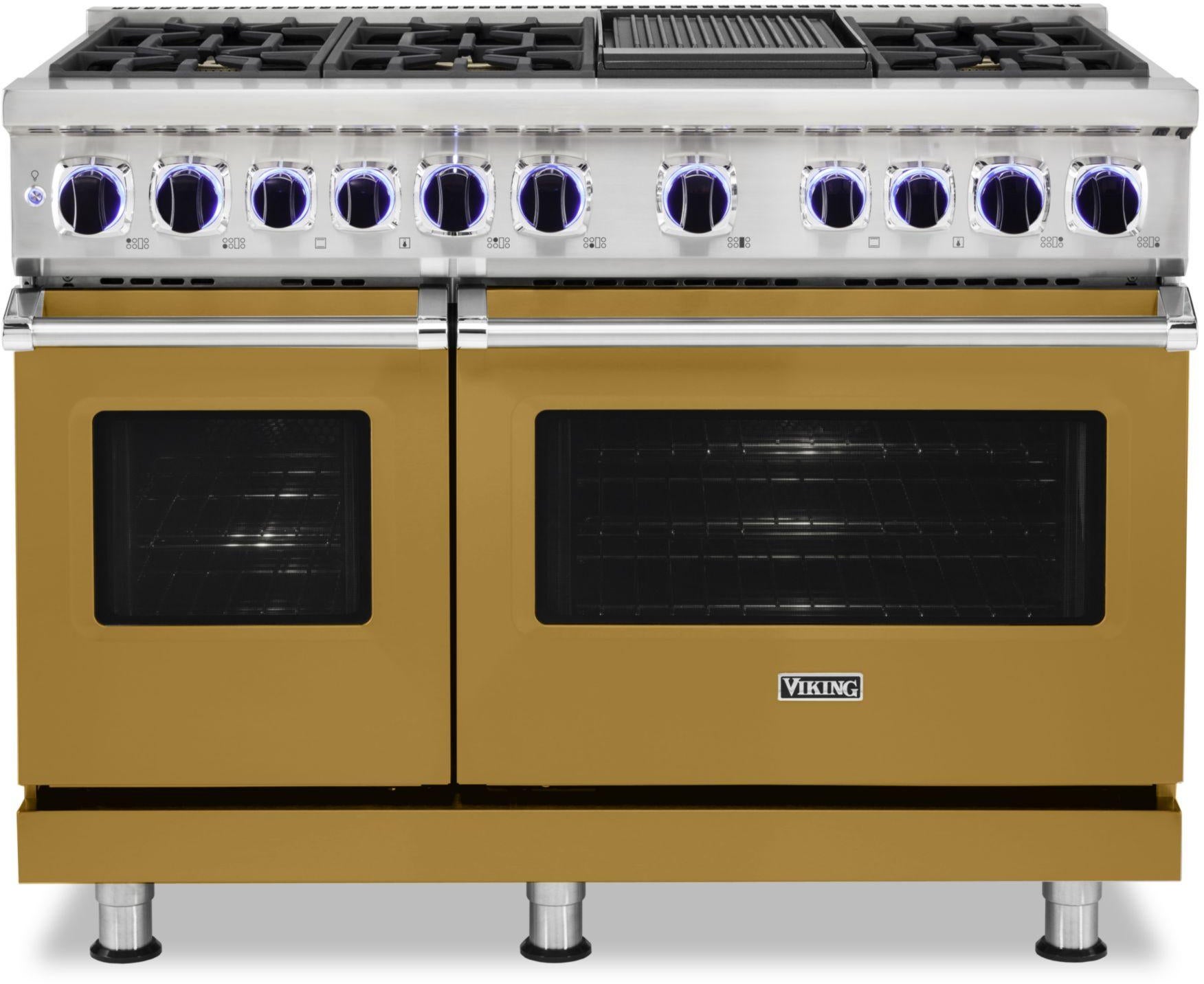 Viking VDR74826GGH 48 Inch Freestanding Dual Fuel Range with 6 Sealed...