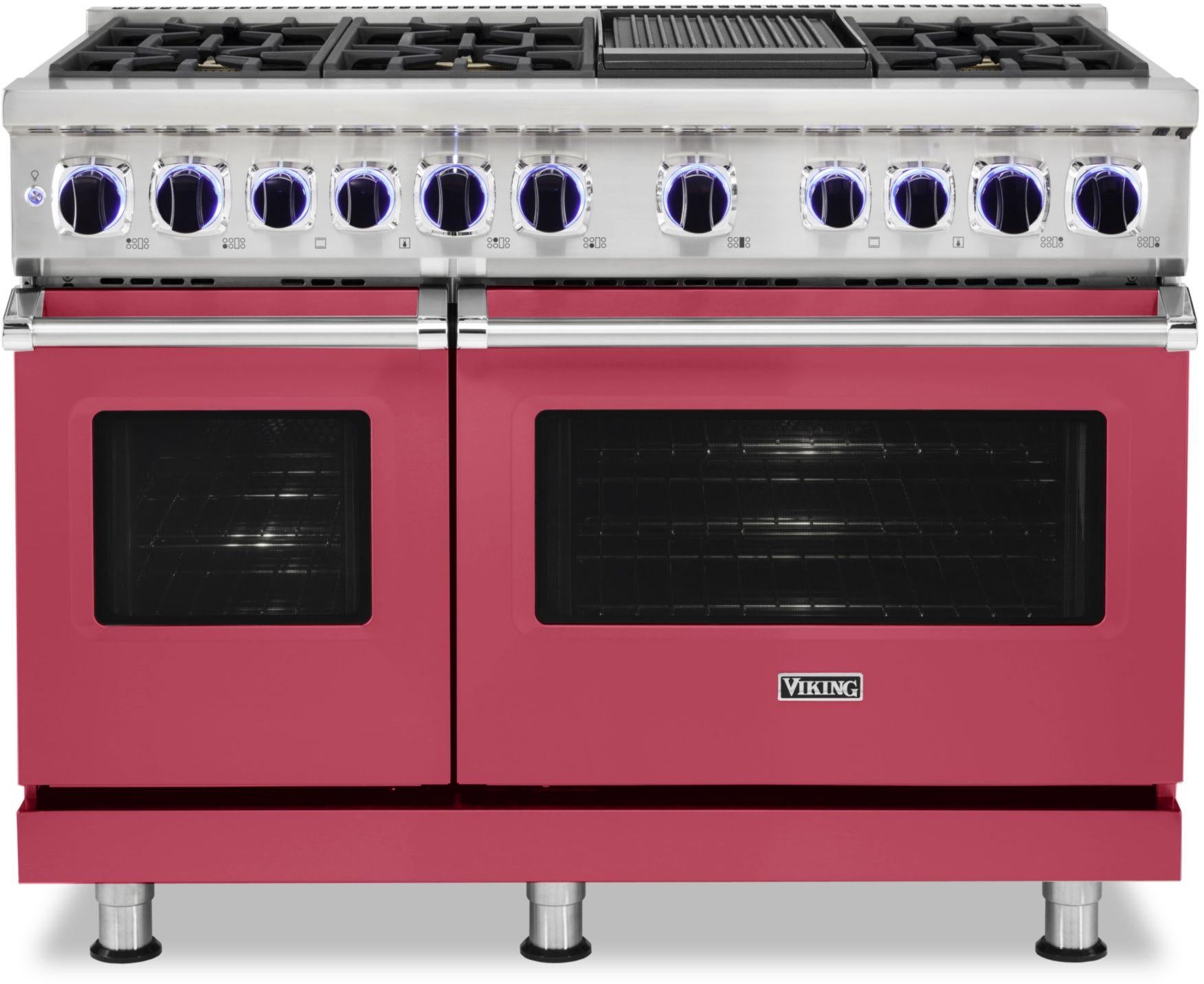 Viking VDR74826GVA 48 Inch Freestanding Dual Fuel Range with 6 Sealed...