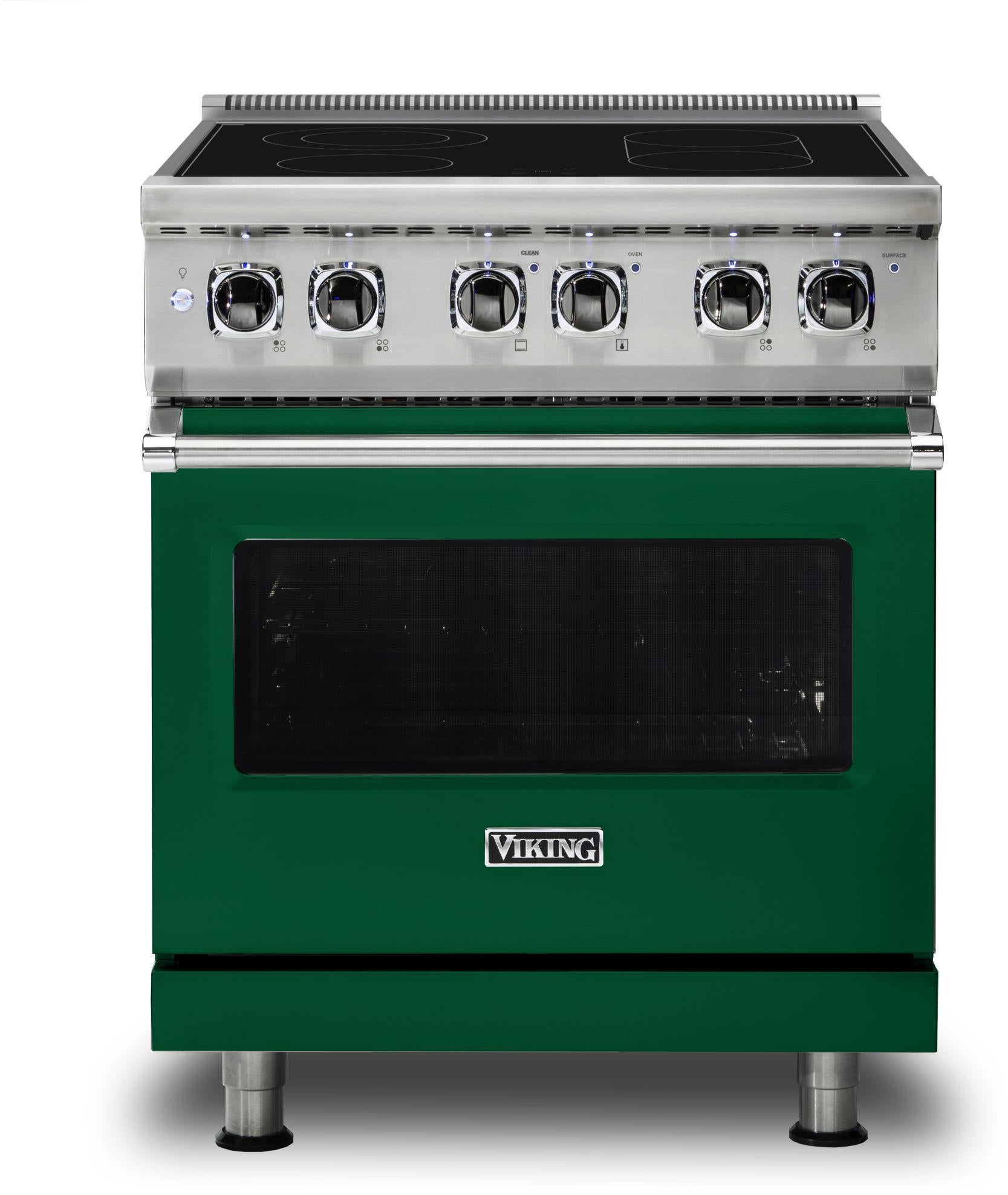 Viking VER53014BIV 30 Inch Freestanding Electric Range with 4 Surface...