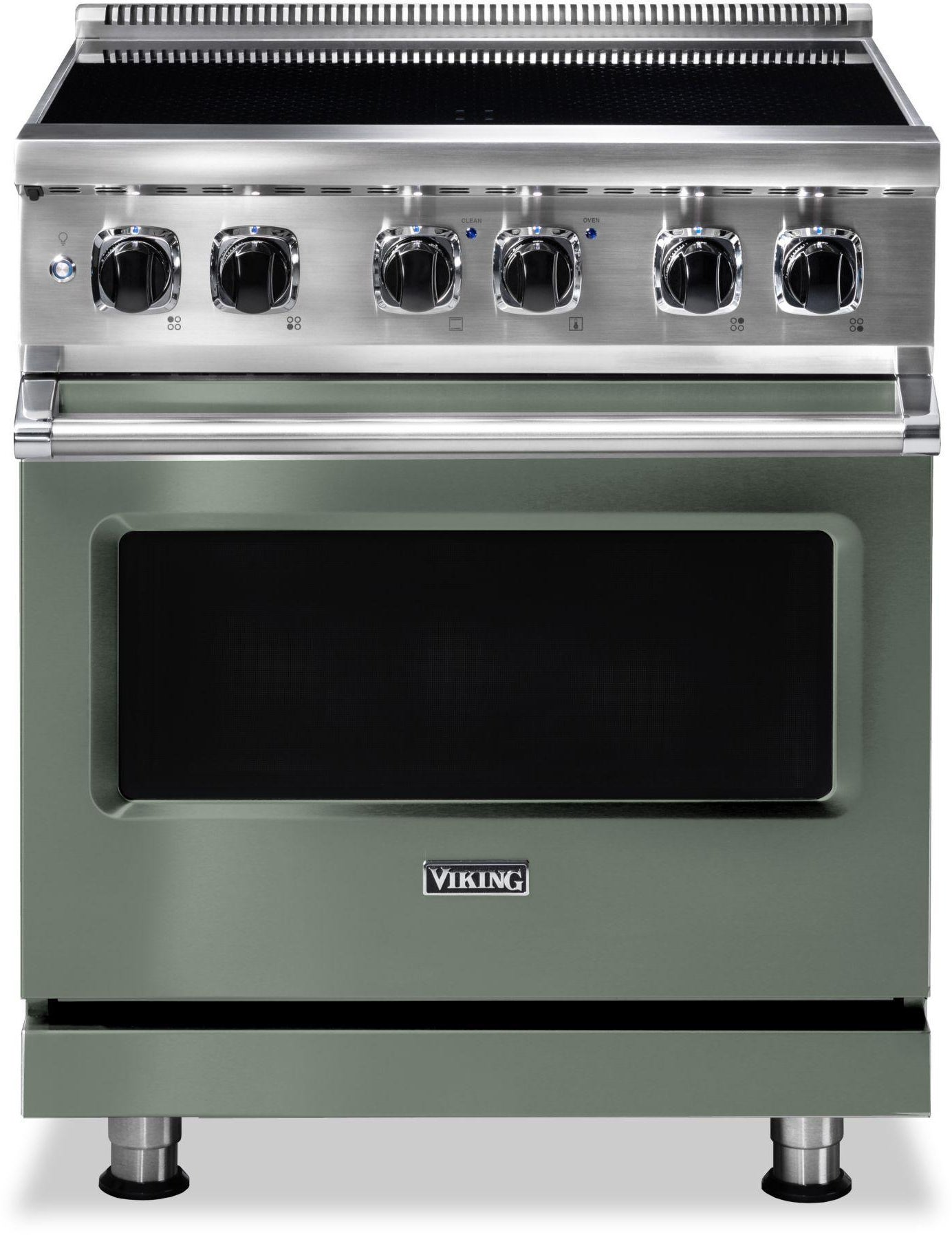 Viking VIR53024BEU 30 Inch Wide 24 Inch D. Induction Self Clean Range...