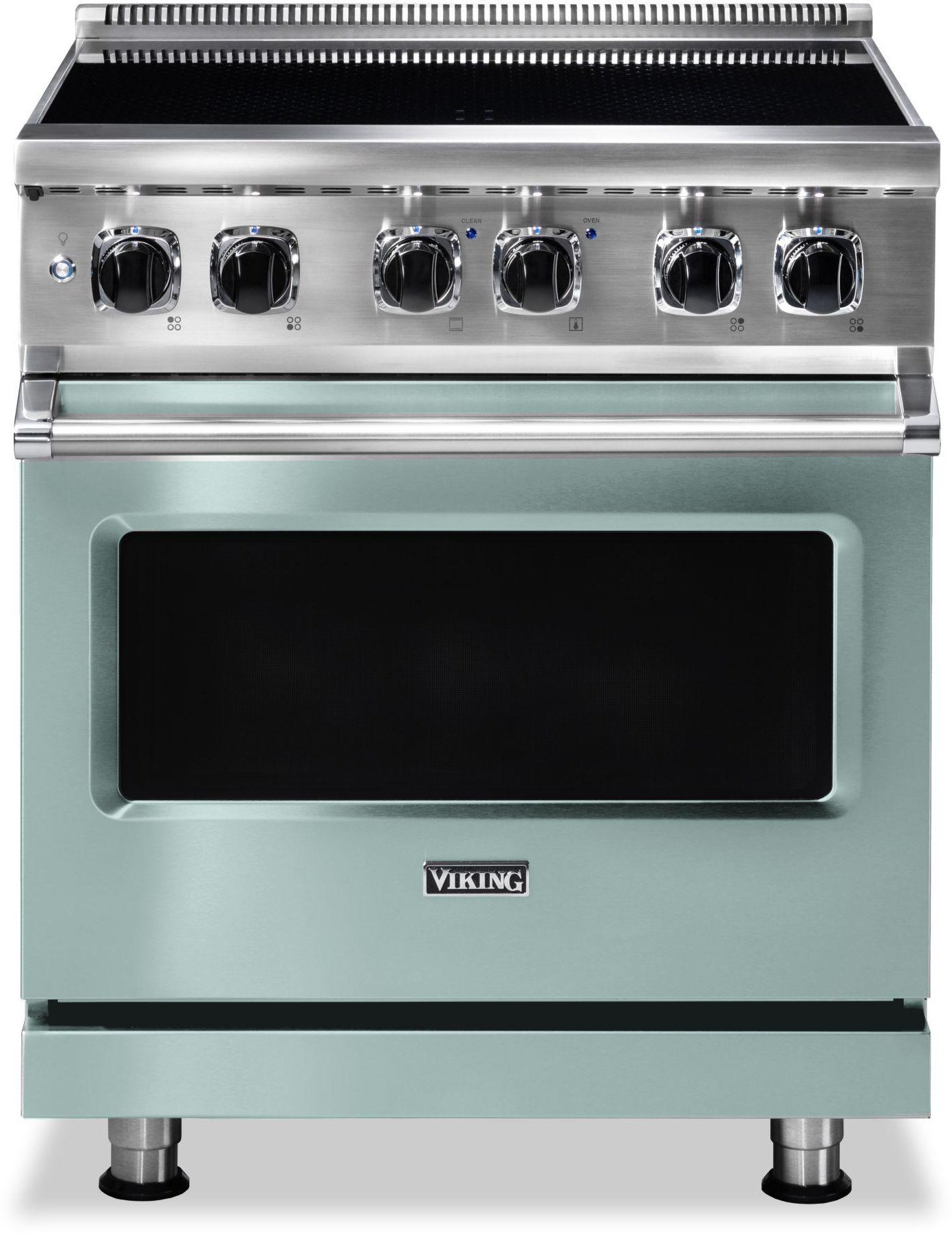 Viking VIR53024BSP 30 Inch Wide 24 Inch D. Induction Self Clean Range...