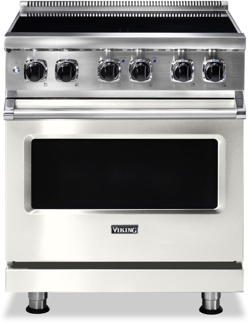 Viking VIR53024BPW 30 Inch Wide 24 Inch D. Induction Self Clean Range...