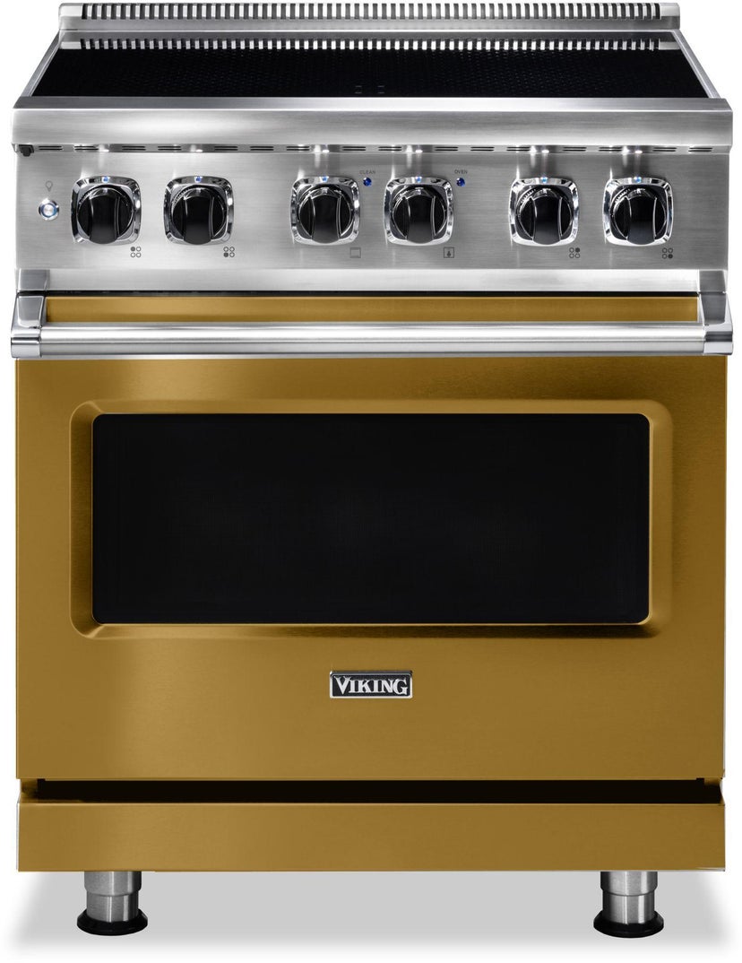 Viking VIR53024BGH 30 Inch Wide 24 Inch D. Induction Self Clean Range...