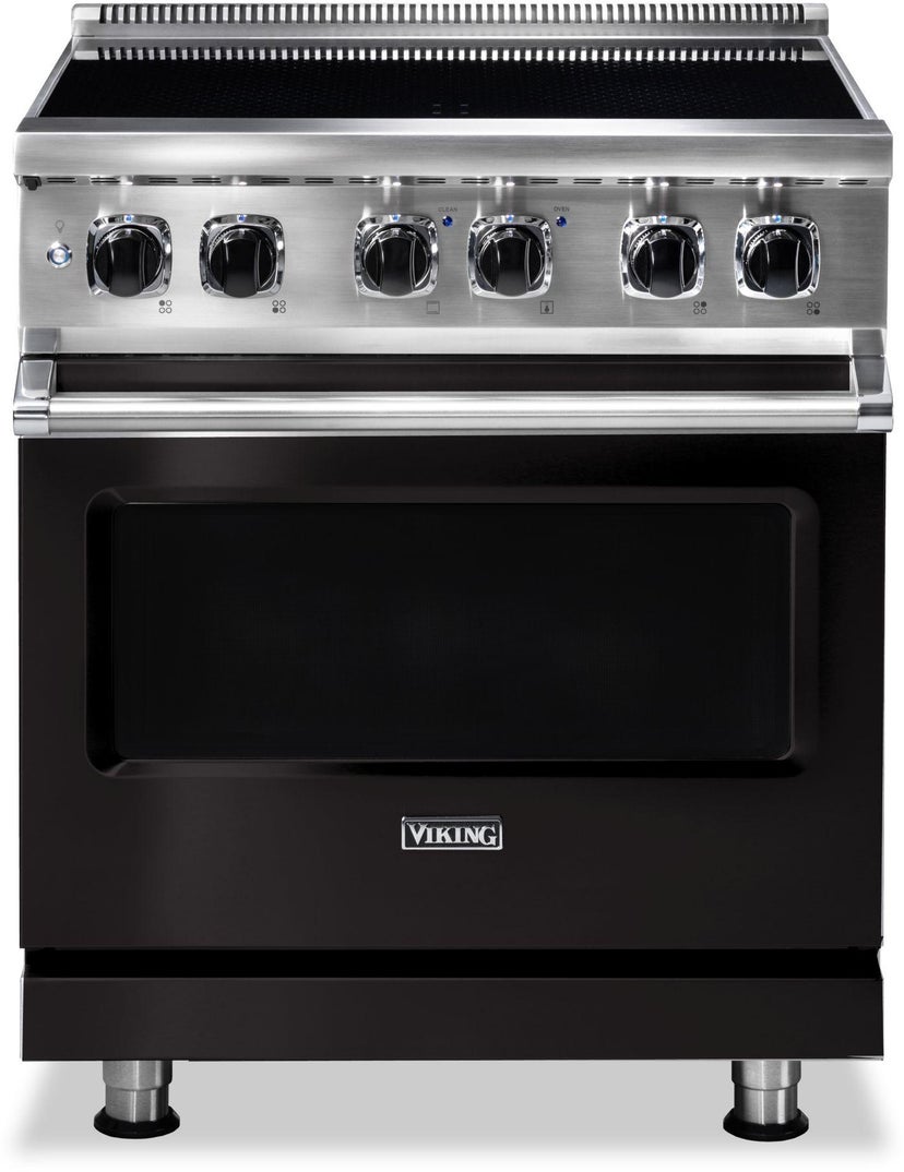 Viking VIR53024BON 30 Inch Wide 24 Inch D. Induction Self Clean Range...