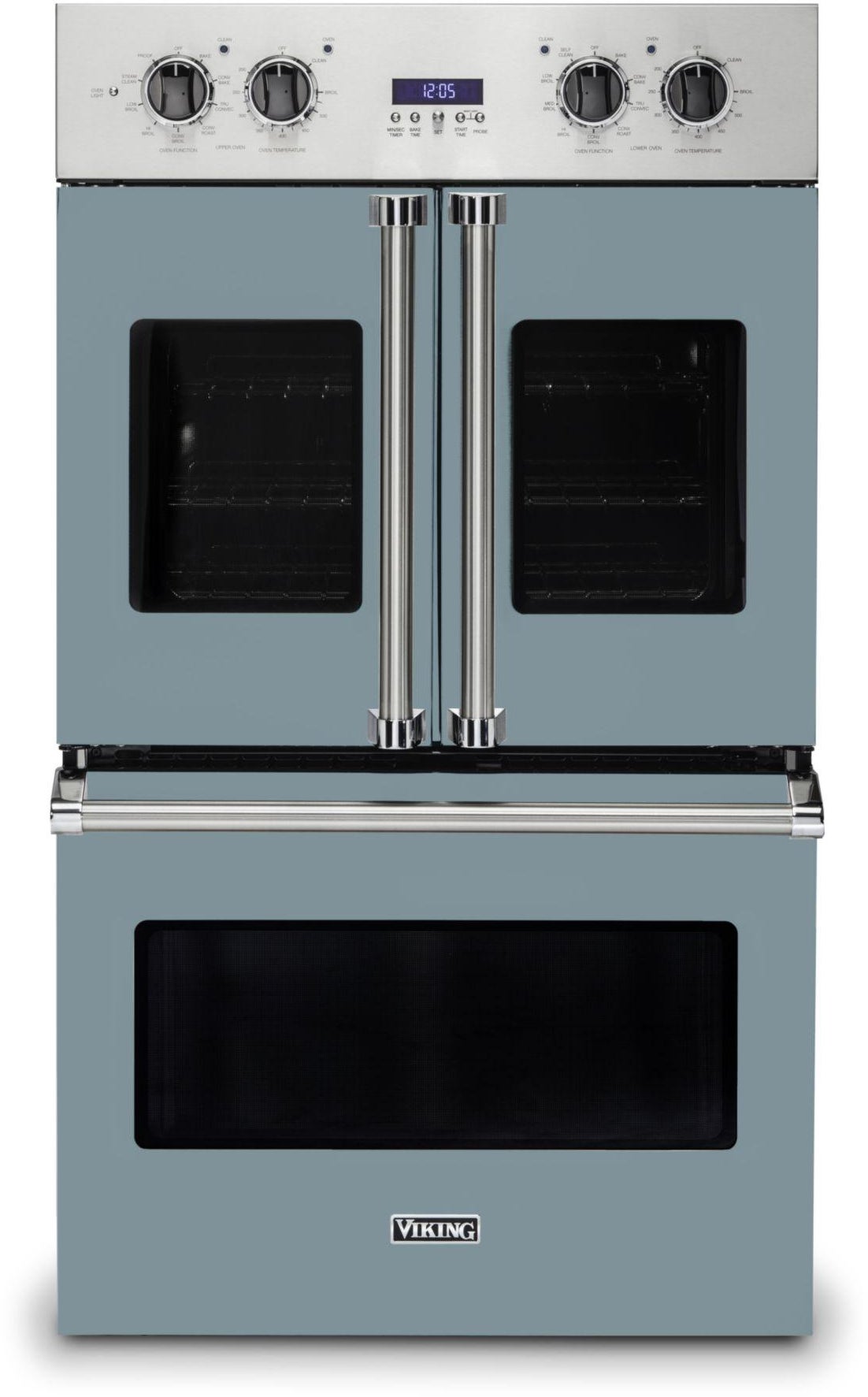 Viking VDOF7301NS 30 Inch French Door Double Wall Oven with Vari-Spe...