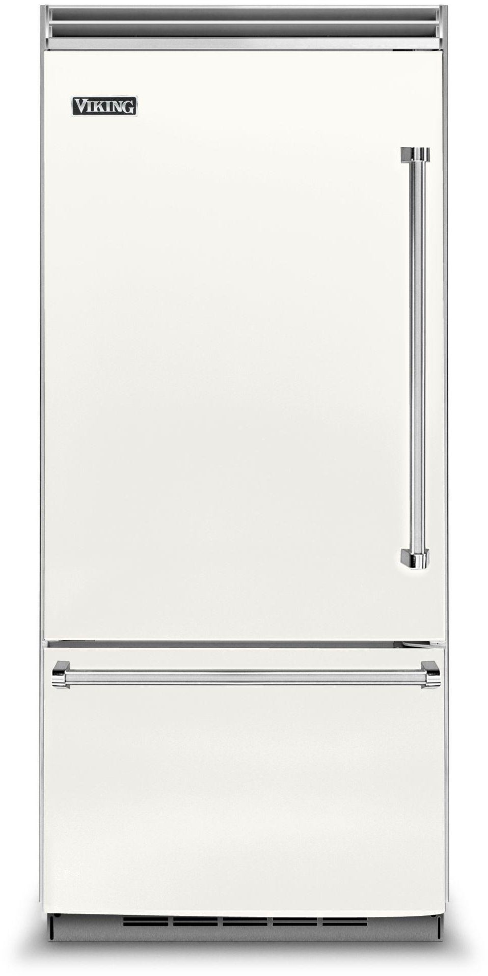 Viking VCBB5363ELPW 36 Inch, 20.4 Cu. Ft. Built-In Bottom Freezer Refr...