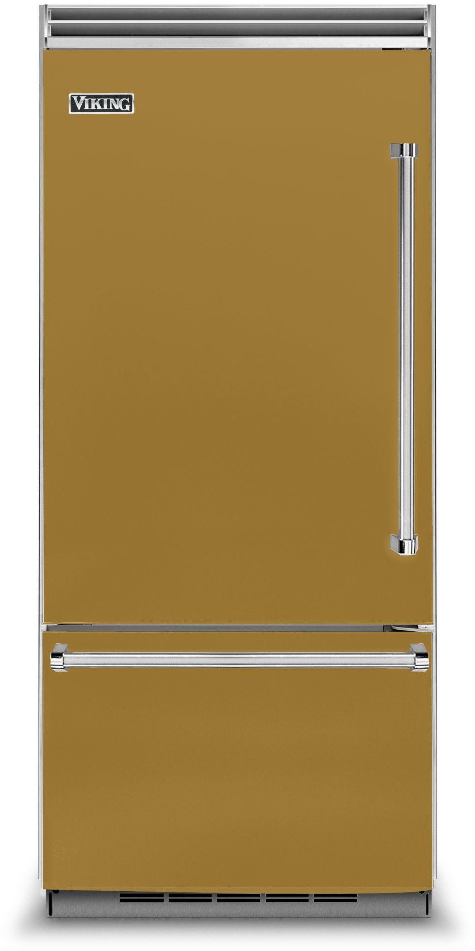 Viking VCBB5363ELGH 36 Inch, 20.4 Cu. Ft. Built-In Bottom Freezer Refr...