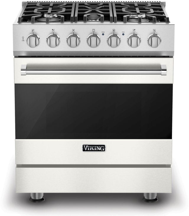 Viking RVGR33025BPW 30 Inch Freestanding Gas Range with 5 Sealed Burne...