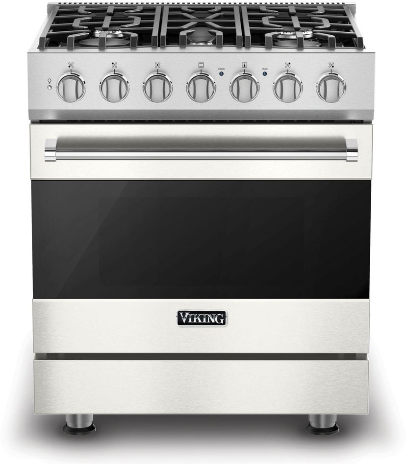 Viking RVDR33025BPW 30 Inch Freestanding Dual Fuel Range with 5 Sealed...