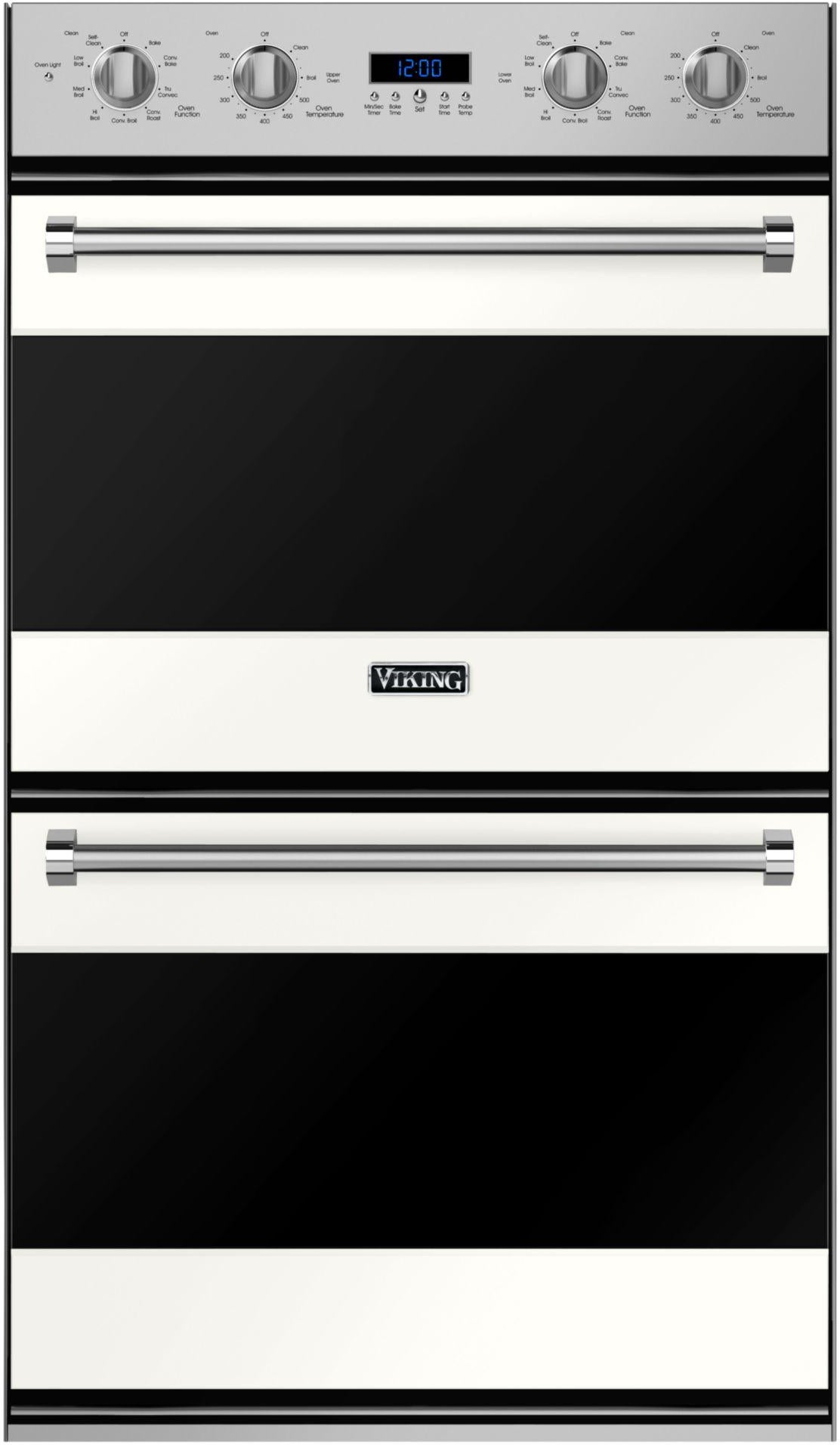 Viking RVDOE330PW 30 Inch Electric Double Wall Oven with Convection:...