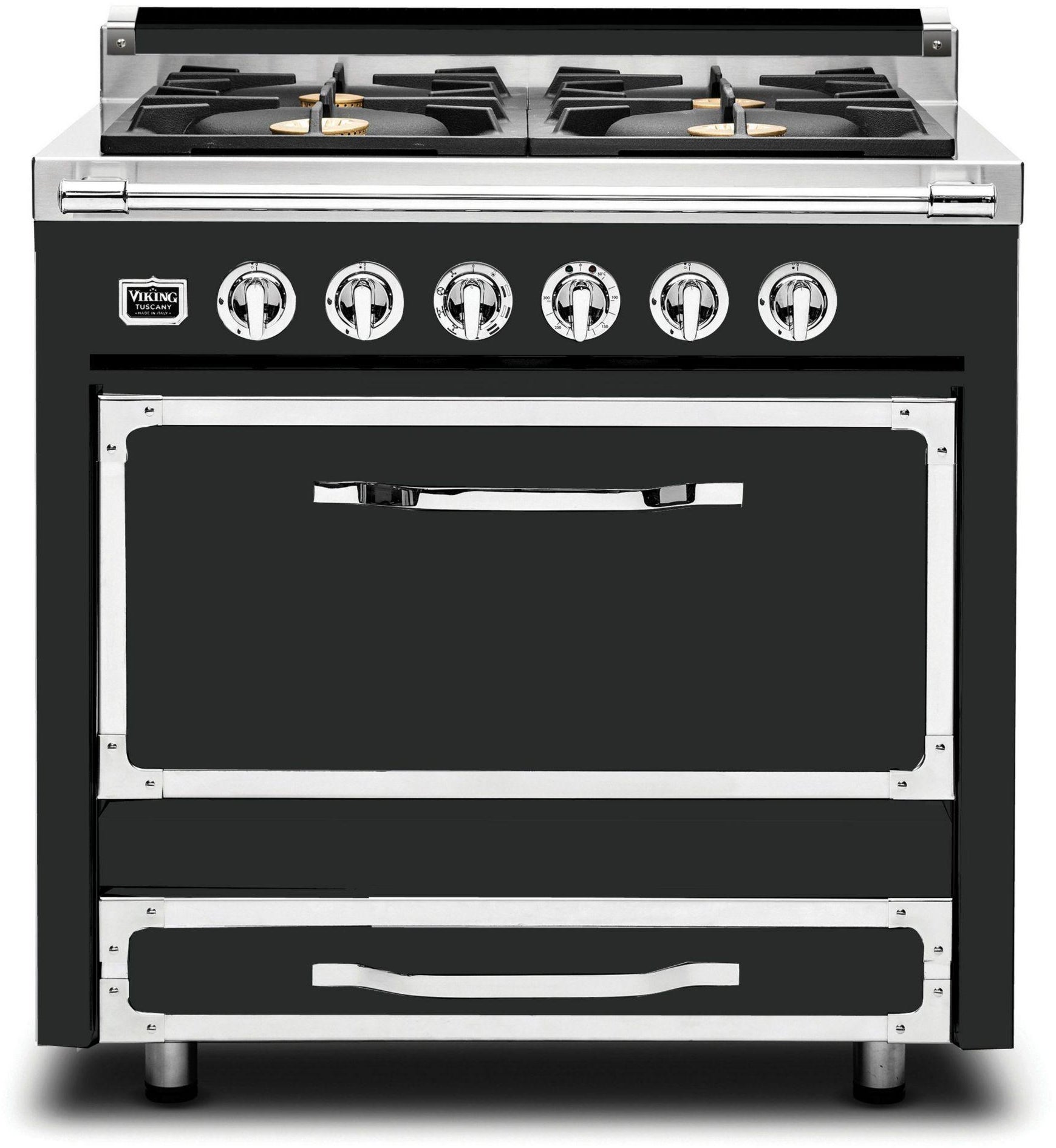 Viking TVDR3614BAN 36 Inch Freestanding Gas Range with 4 Sealed Burne...