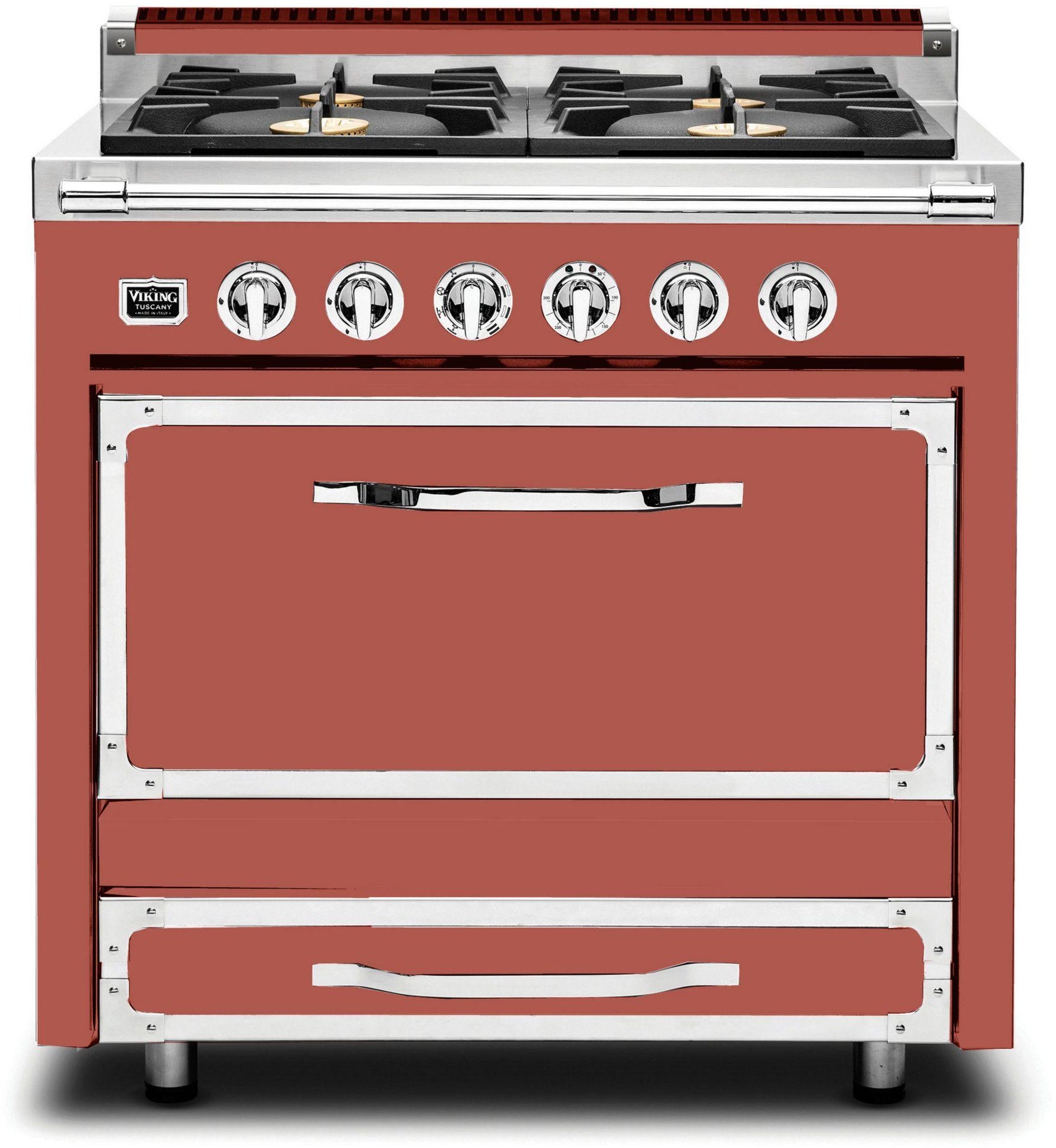 Viking TVDR3614BSC 36 Inch Freestanding Gas Range with 4 Sealed Burne...