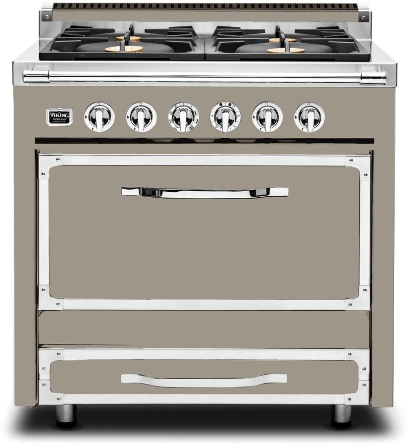 Viking TVDR3614BNA 36 Inch Freestanding Gas Range with 4 Sealed Burne...