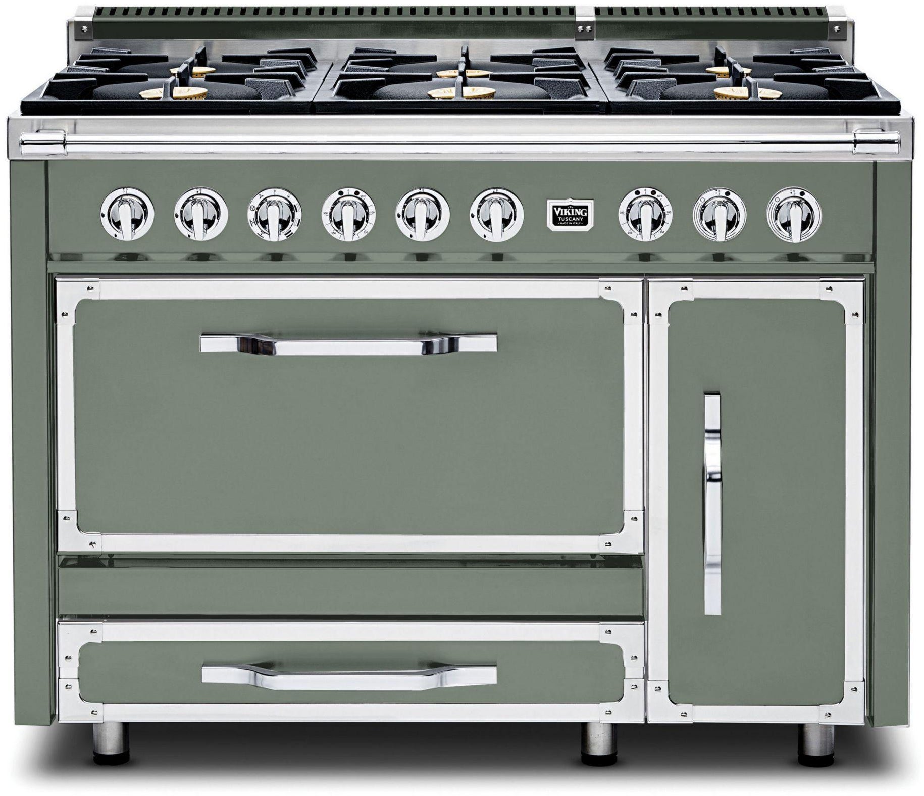 Viking TVDR4816BEU 48 Inch Freestanding Gas Range with 6 Sealed Burne...