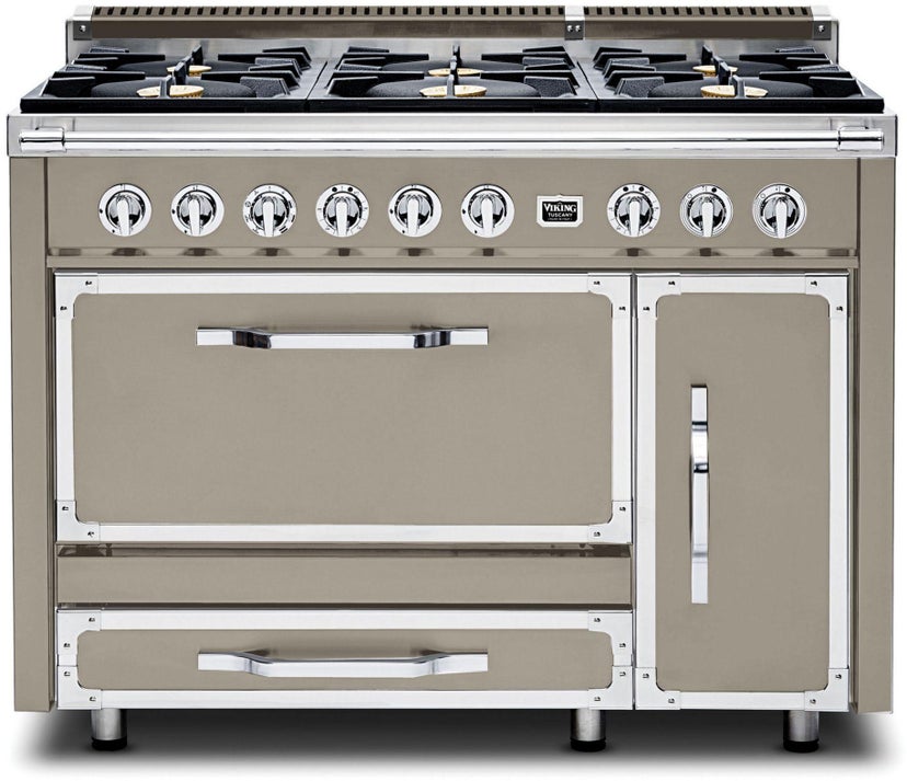 Viking TVDR4816BNA 48 Inch Freestanding Gas Range with 6 Sealed Burne...