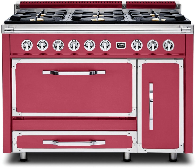 Viking TVDR4816BVA 48 Inch Freestanding Gas Range with 6 Sealed Burne...