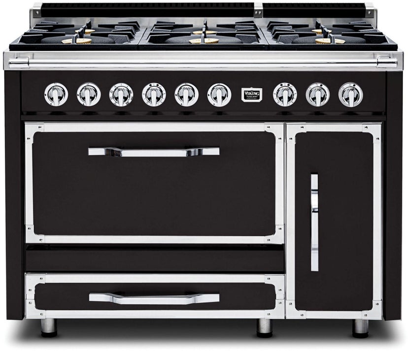 Viking TVDR4816BON 48 Inch Freestanding Gas Range with 6 Sealed Burne...