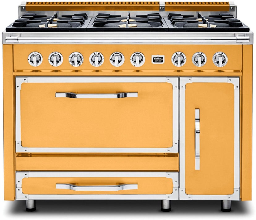 Viking TVDR4816BDA 48 Inch Freestanding Gas Range with 6 Sealed Burne...