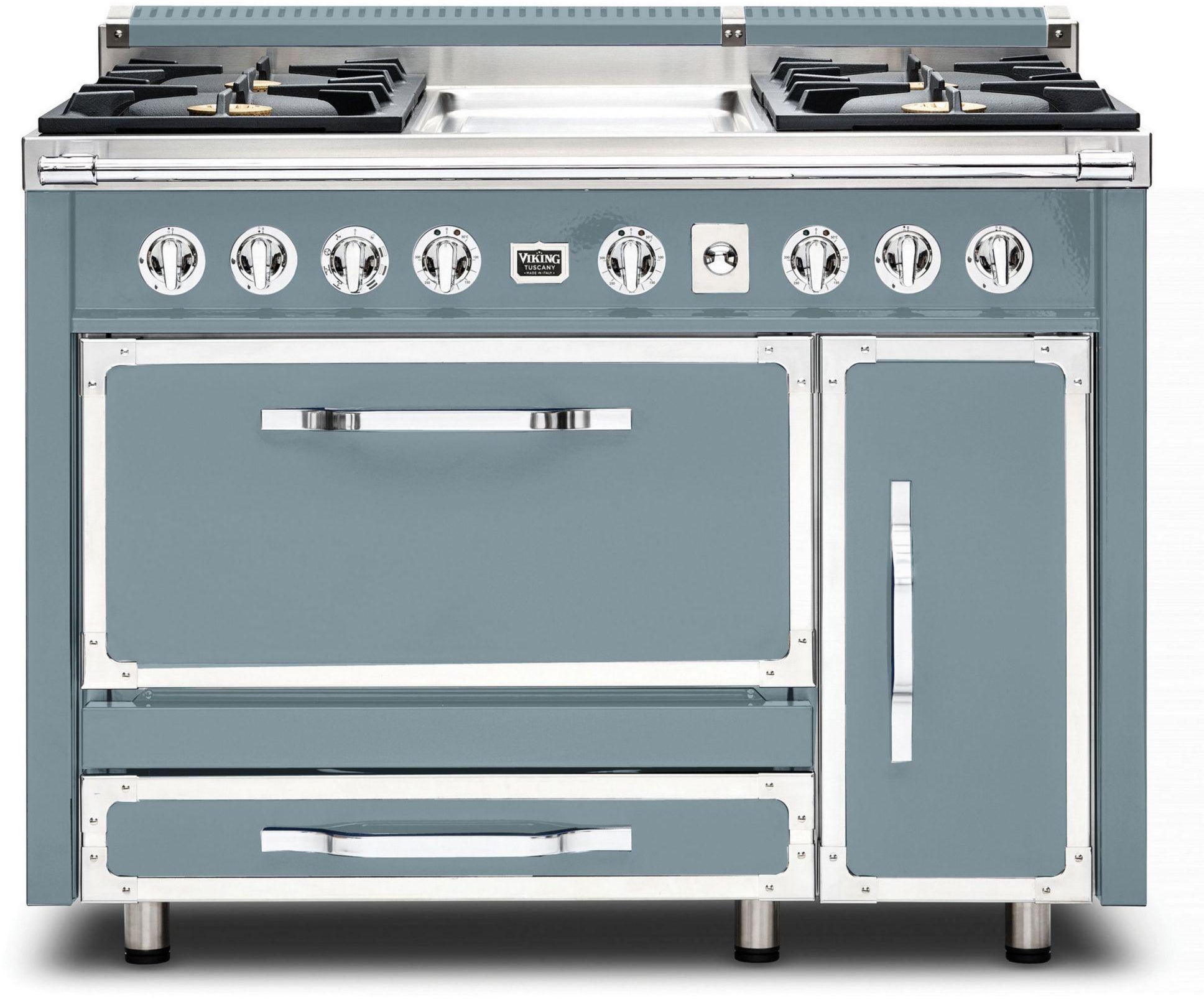 Viking TVDR4814GNS 48 Inch Freestanding Gas Range with 4 Sealed Burne...