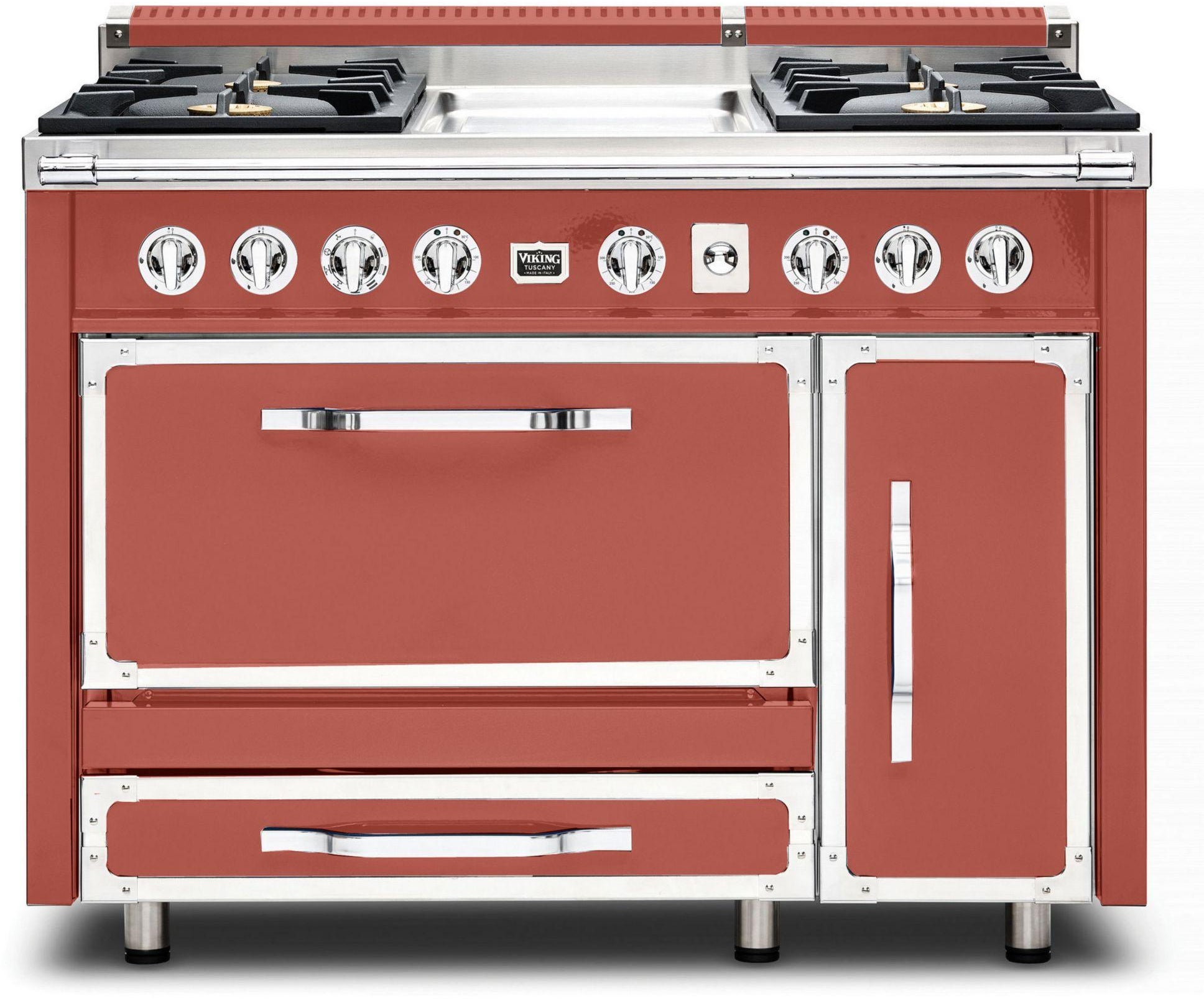 Viking TVDR4814GSC 48 Inch Freestanding Gas Range with 4 Sealed Burne...