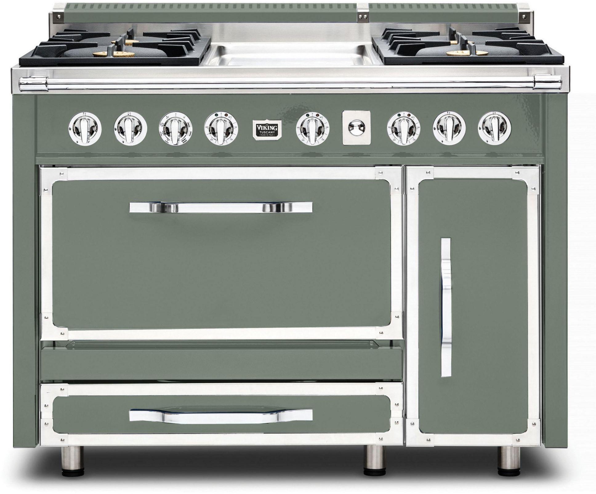 Viking TVDR4814GEU 48 Inch Freestanding Gas Range with 4 Sealed Burne...