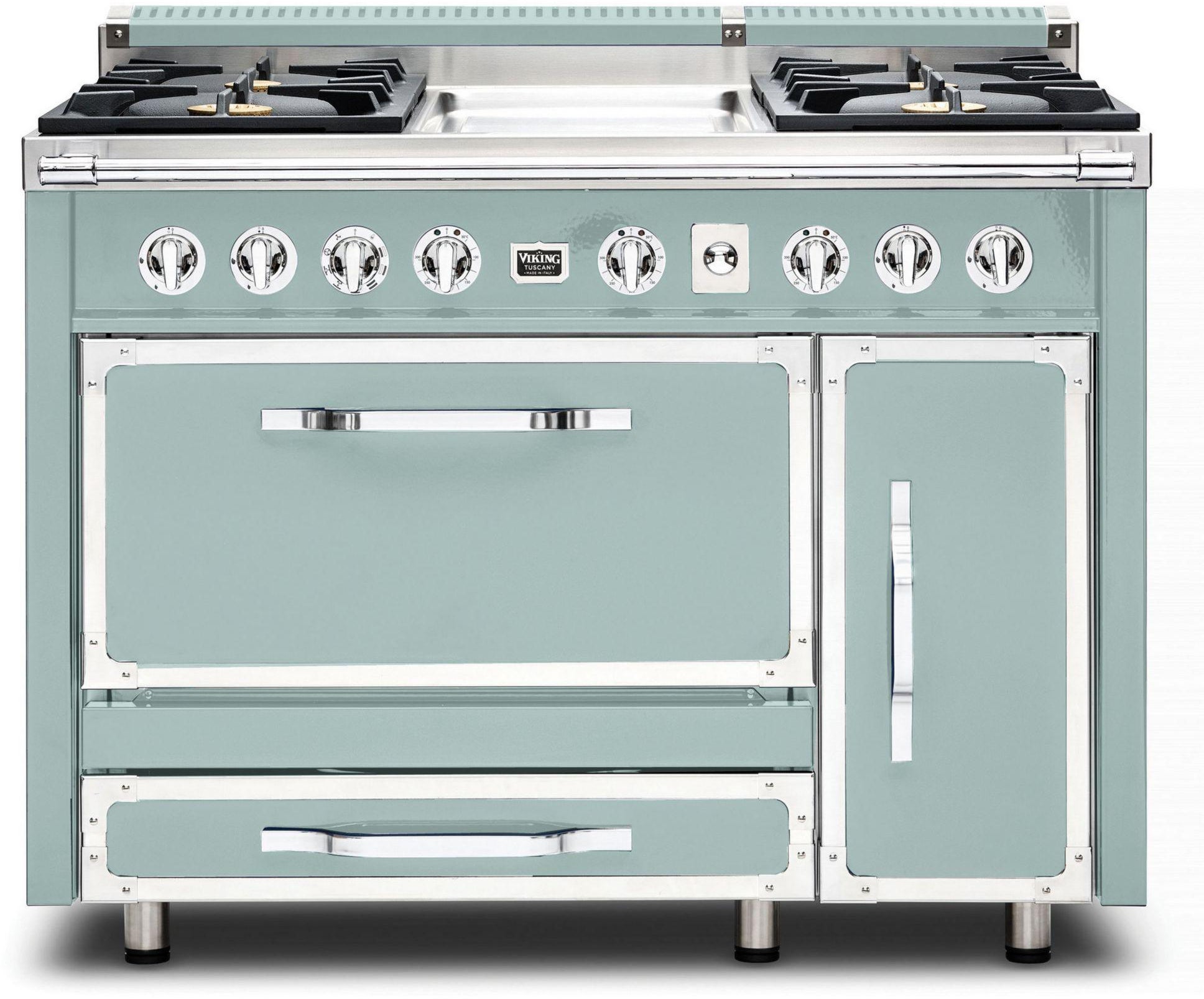 Viking TVDR4814GSP 48 Inch Freestanding Gas Range with 4 Sealed Burne...