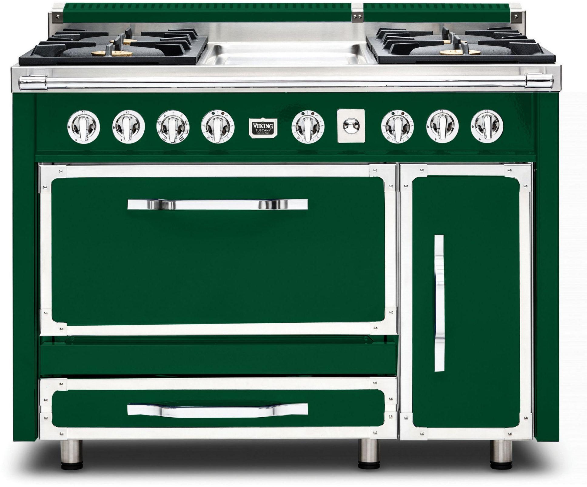 Viking TVDR4814GIV 48 Inch Freestanding Gas Range with 4 Sealed Burne...