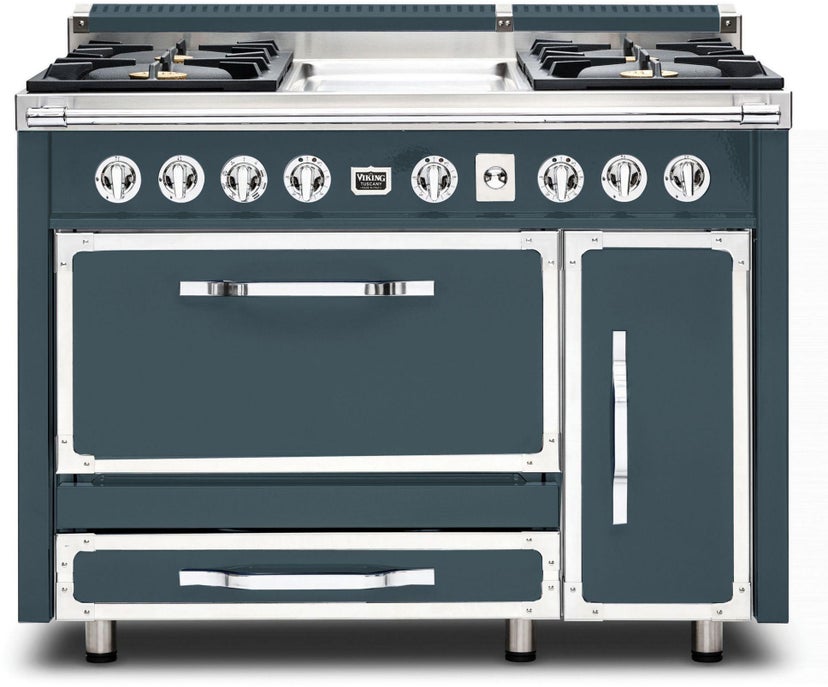 Viking TVDR4814GSQ 48 Inch Freestanding Gas Range with 4 Sealed Burne...