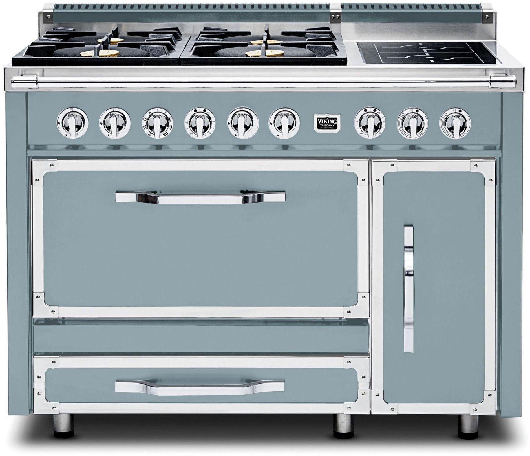 Viking TVDR4814INS 48 Inch Freestanding Gas Range with 4 Sealed Burne...