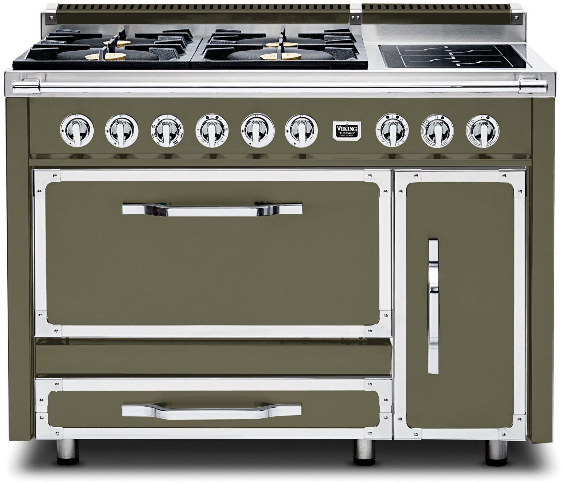 Viking TVDR4814IMA 48 Inch Freestanding Gas Range with 4 Sealed Burne...