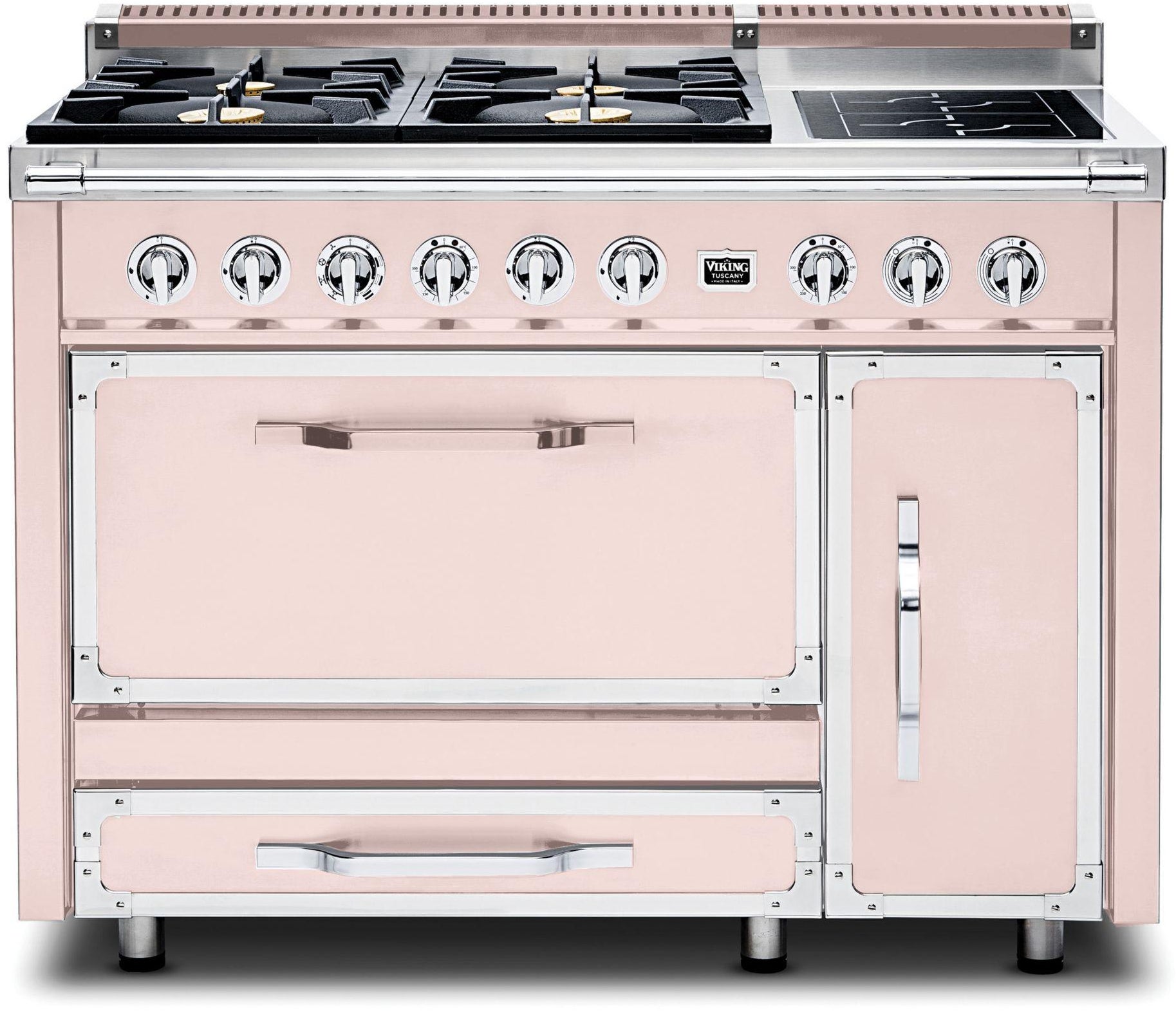 Viking TVDR4814IBH 48 Inch Freestanding Gas Range with 4 Sealed Burne...