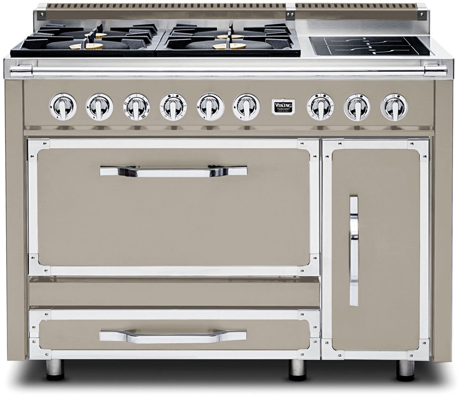 Viking TVDR4814INA 48 Inch Freestanding Gas Range with 4 Sealed Burne...