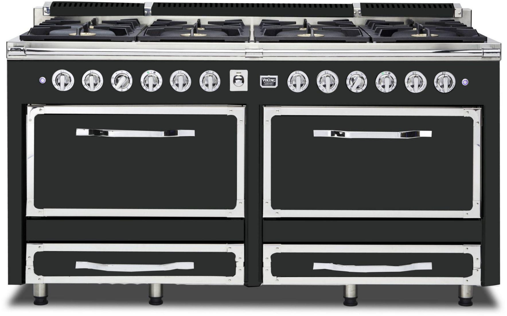 Viking TVDR6618BAN 66 Inch Freestanding Gas Range with 8 Sealed Burne...