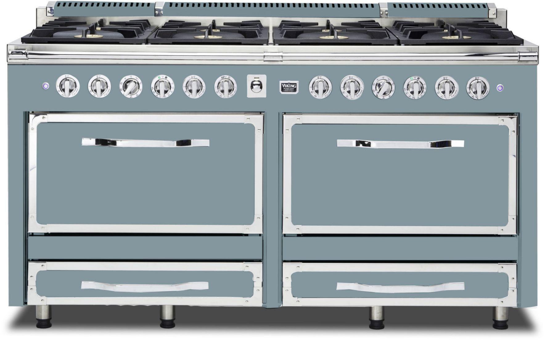 Viking TVDR6618BNS 66 Inch Freestanding Gas Range with 8 Sealed Burne...