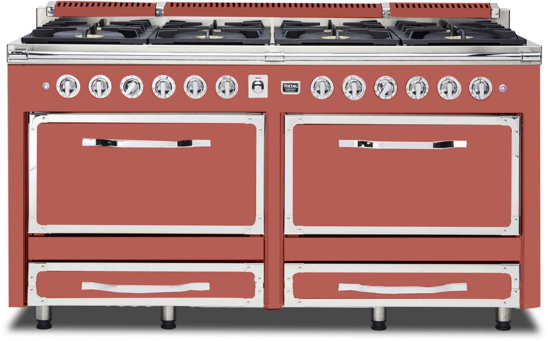 Viking TVDR6618BSC 66 Inch Freestanding Gas Range with 8 Sealed Burne...