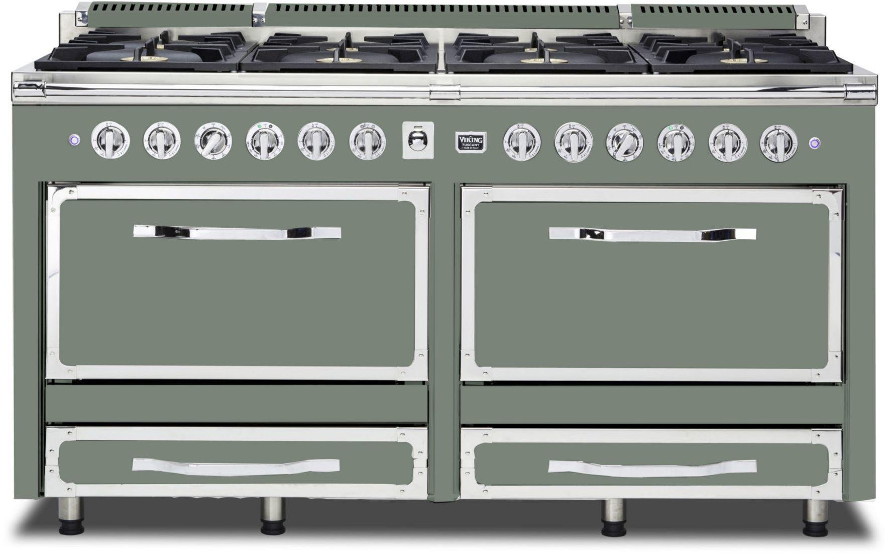 Viking TVDR6618BEU 66 Inch Freestanding Gas Range with 8 Sealed Burne...