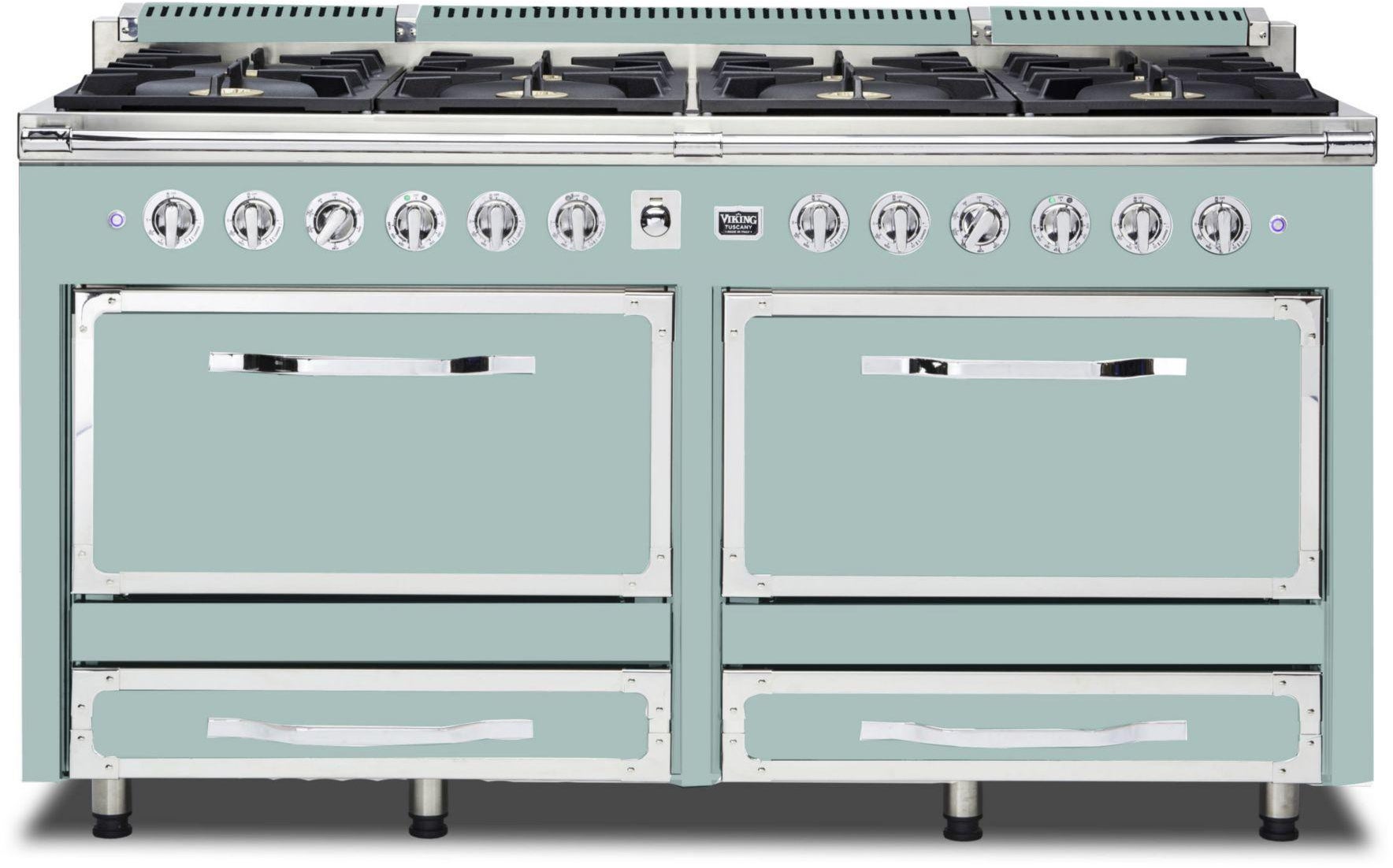 Viking TVDR6618BSP 66 Inch Freestanding Gas Range with 8 Sealed Burne...