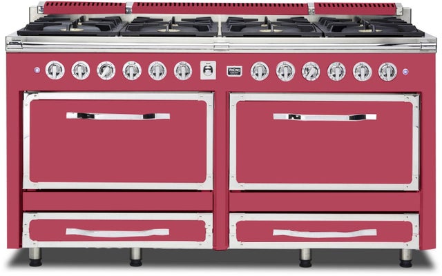 Viking TVDR6618BVA 66 Inch Freestanding Gas Range with 8 Sealed Burne...