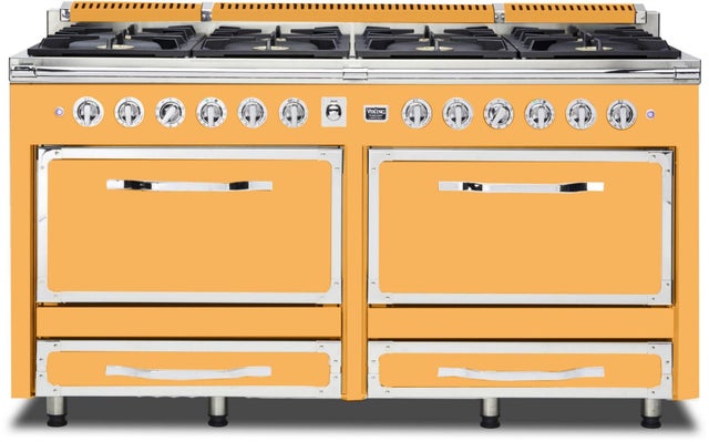 Viking TVDR6618BDA 66 Inch Freestanding Gas Range with 8 Sealed Burne...