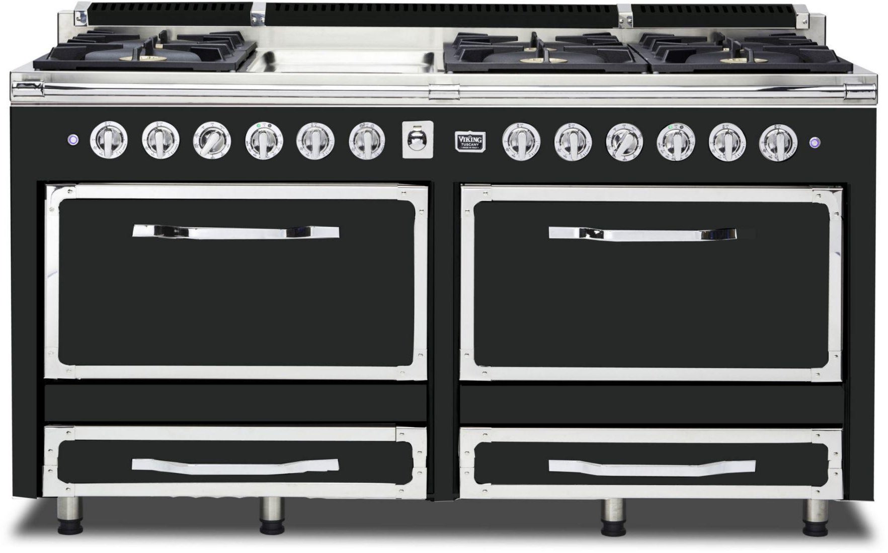 Viking TVDR6616GAN 66 Inch Freestanding Gas Range with 6 Sealed Burne...