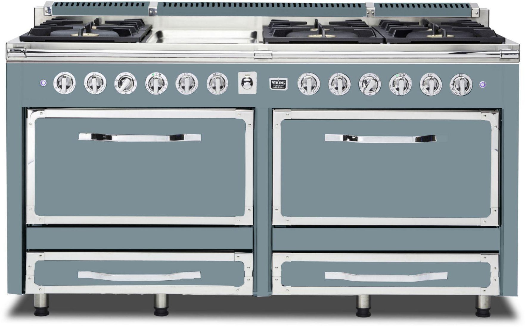 Viking TVDR6616GNS 66 Inch Freestanding Gas Range with 6 Sealed Burne...