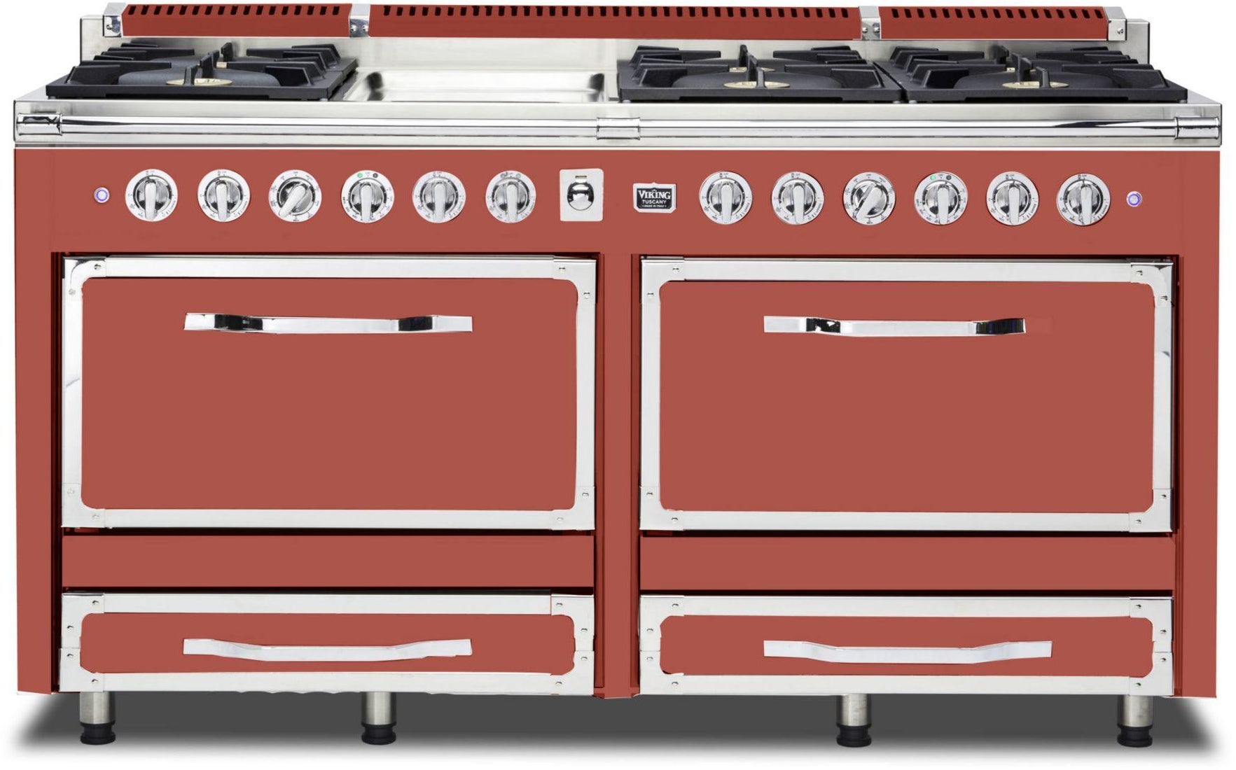 Viking TVDR6616GSC 66 Inch Freestanding Gas Range with 6 Sealed Burne...