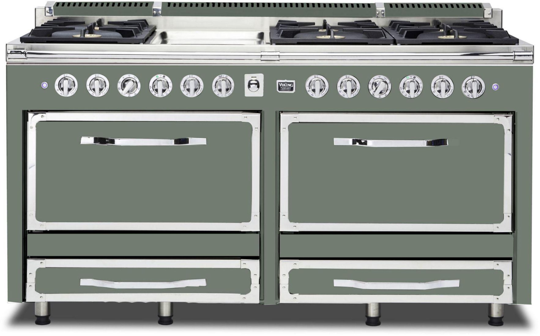 Viking TVDR6616GEU 66 Inch Freestanding Gas Range with 6 Sealed Burne...