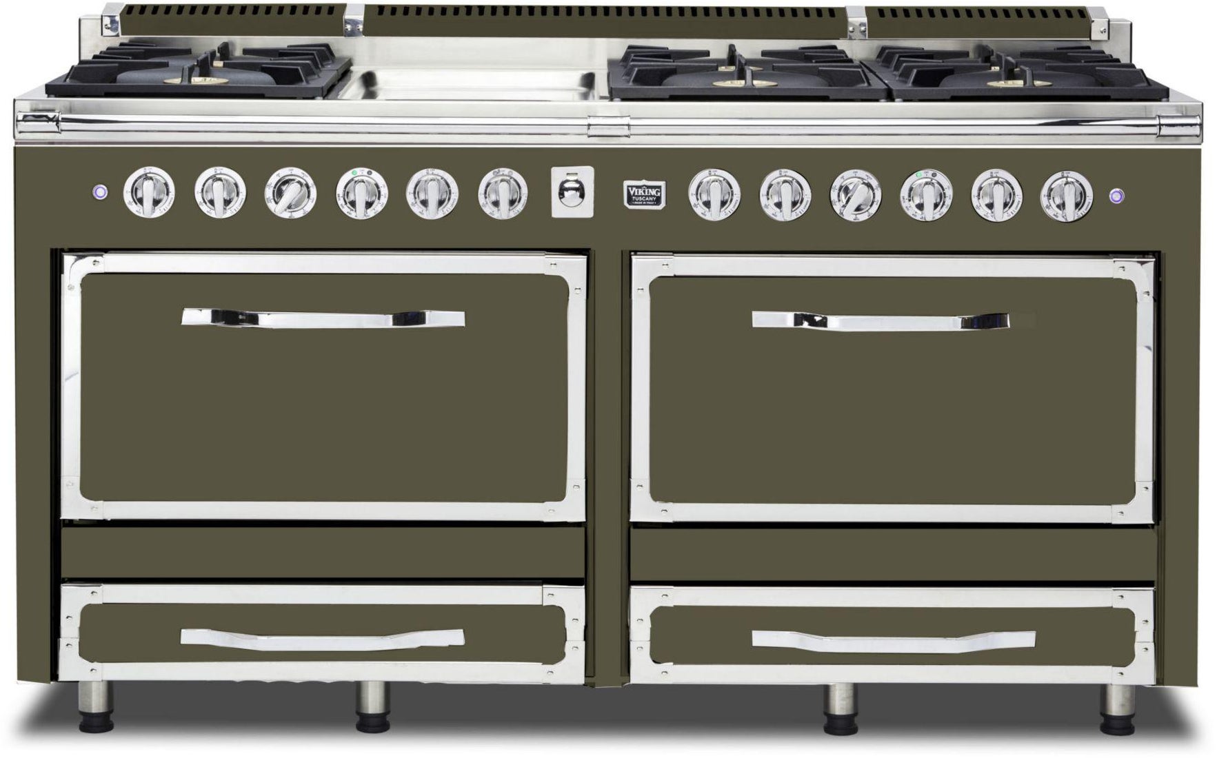 Viking TVDR6616GMA 66 Inch Freestanding Gas Range with 6 Sealed Burne...