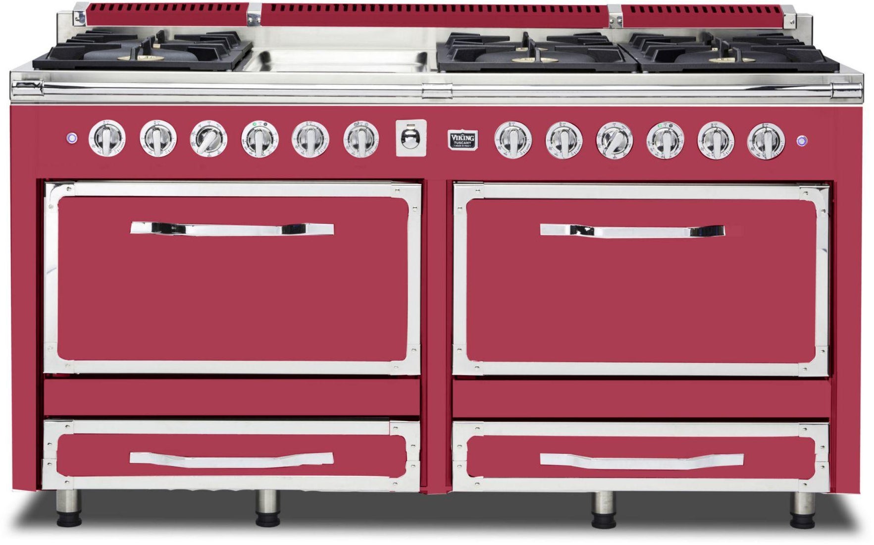 Viking TVDR6616GVA 66 Inch Freestanding Gas Range with 6 Sealed Burne...