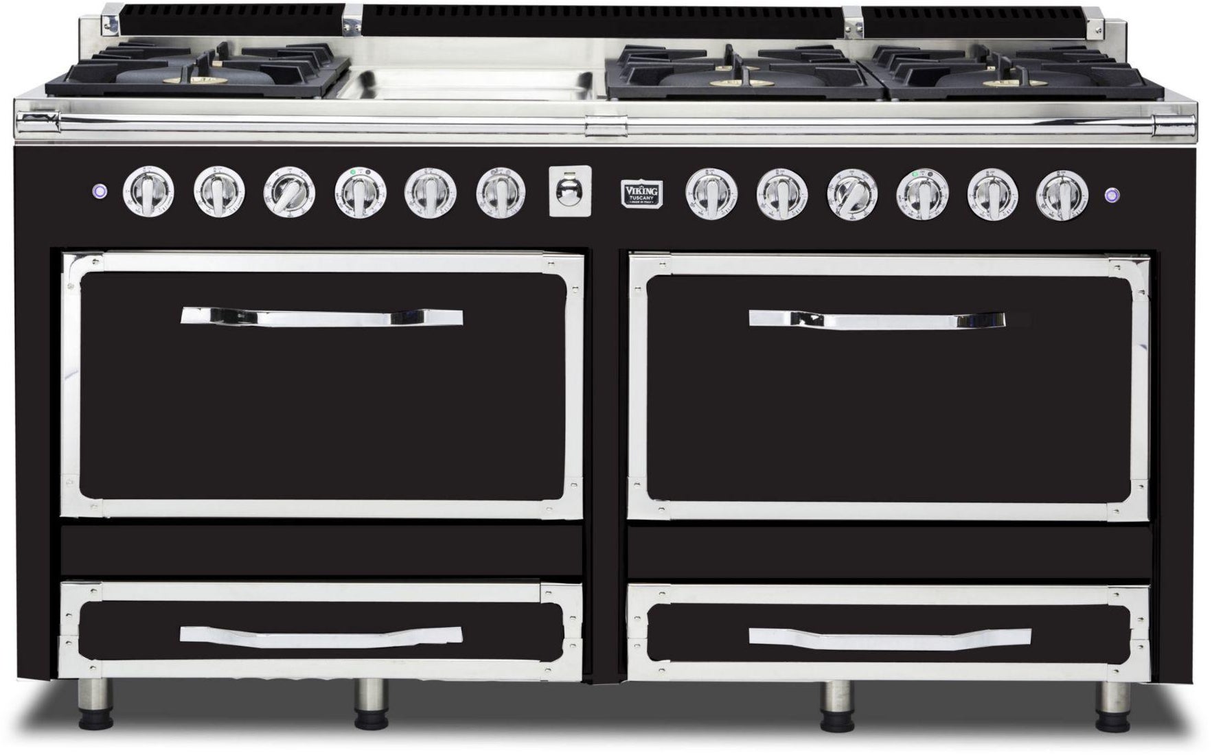 Viking TVDR6616GON 66 Inch Freestanding Gas Range with 6 Sealed Burne...