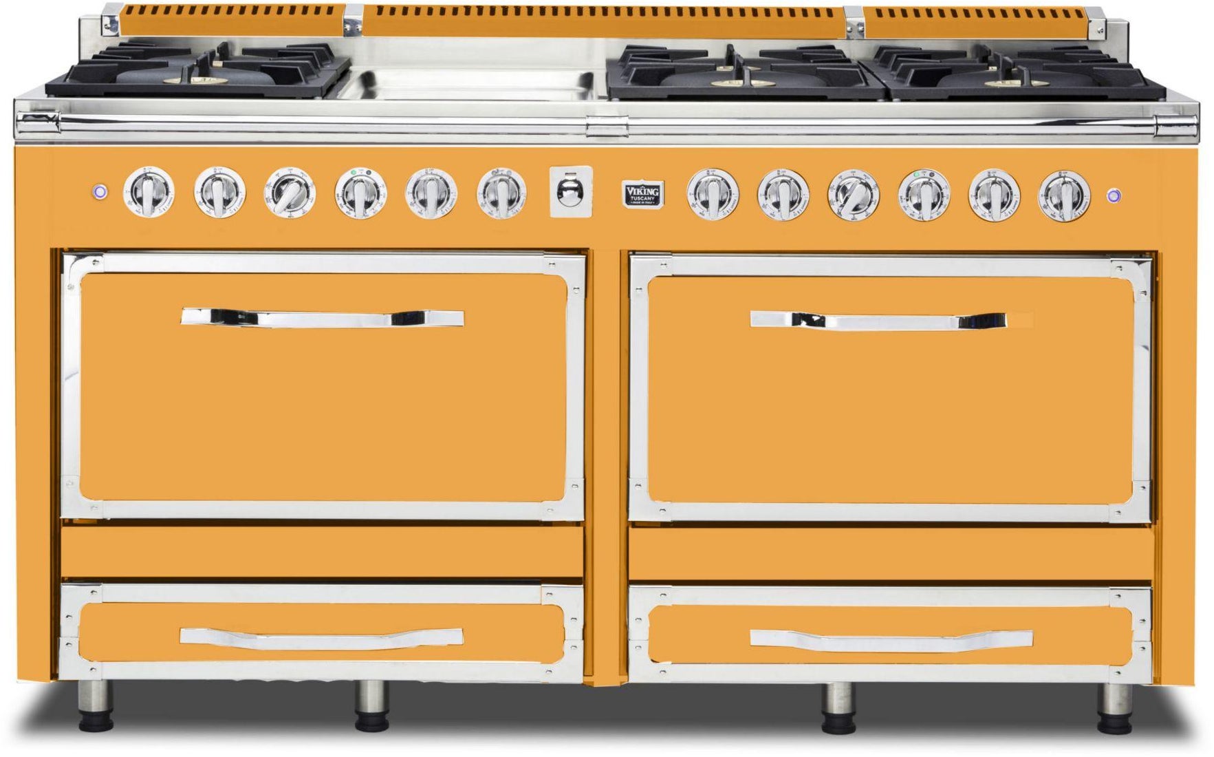 Viking TVDR6616GDA 66 Inch Freestanding Gas Range with 6 Sealed Burne...