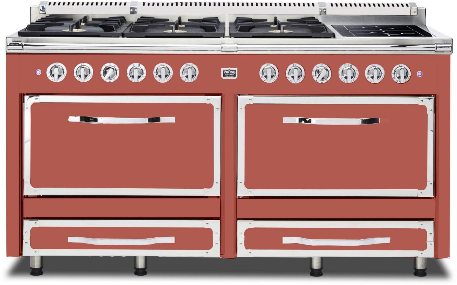 Viking TVDR6616ISC 66 Inch Freestanding Dual Fuel Range with 6 Sealed...