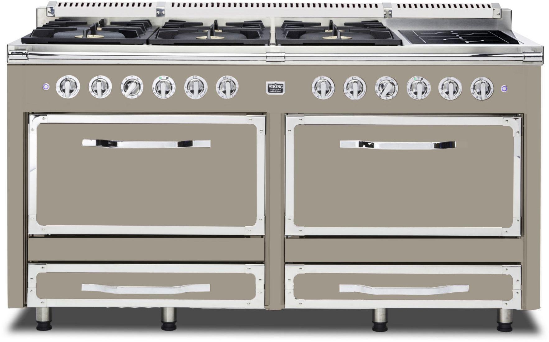 Viking TVDR6616INA 66 Inch Freestanding Dual Fuel Range with 6 Sealed...